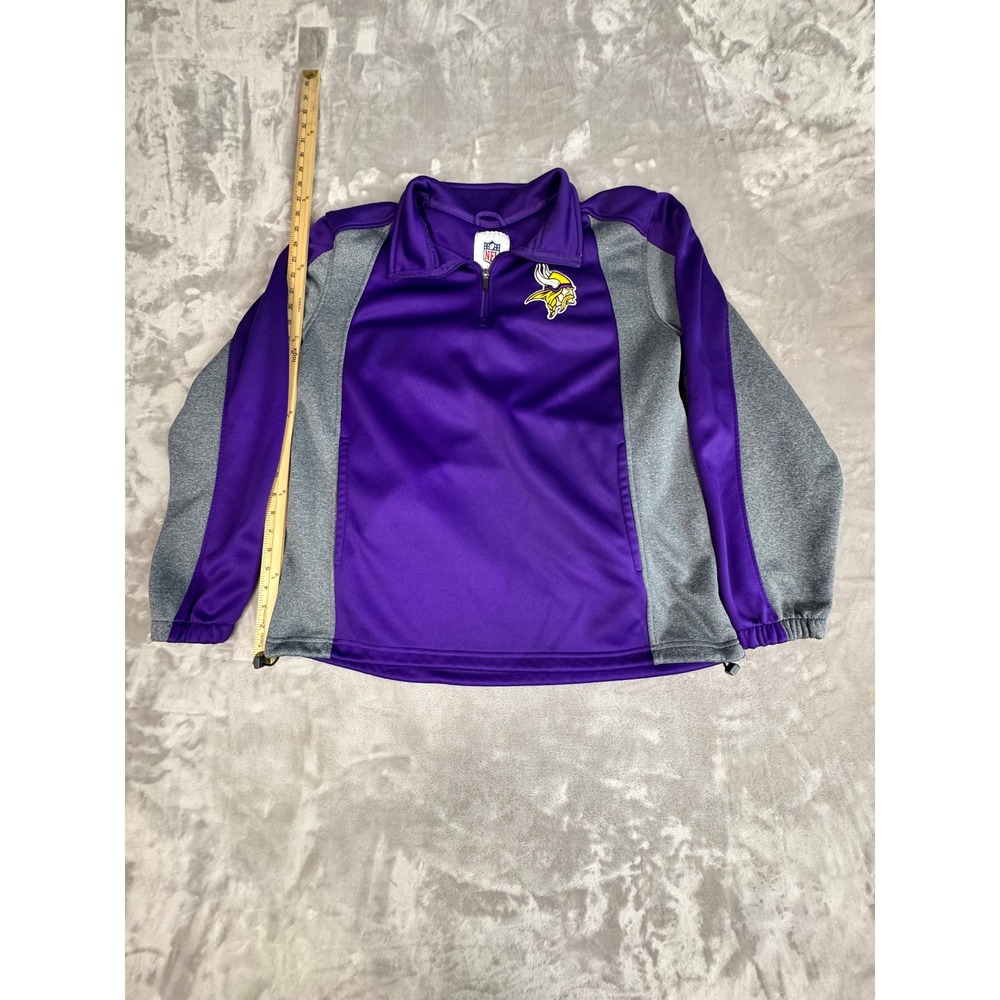 NFL Minnesota‎ Vikings Pullover Sweatshirt Purple Gray Mens XL